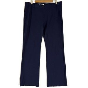 Betabrand Womens 2XL Bootcut Classic Dress Yoga Pant Career Casual Navy Blue